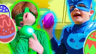 PJ Masks in Real Life 🌟 The Big Easter Egg Hunt! 🌟 Heroes Vs. Villains | PJ Masks Official