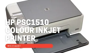 HP PSC 1510 colour inkjet printer/scanner/copier - Will it work?