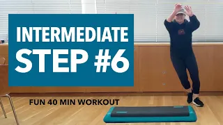 Intermediate Step Aerobics Full Workout #6 (40 Min) Fast + Fun