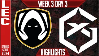 TH vs GX Highlights | LEC Spring 2024 W3D3 | Team Heretics vs GiantX