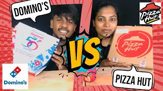 PIZZA HUT VS DOMINO'S PIZZA | SRI LANKAN PIZZA | FOOD ASMR