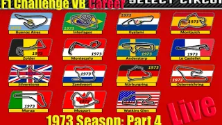 F1 Challenge VB Career - 1973 Season Live Stream - Part 4