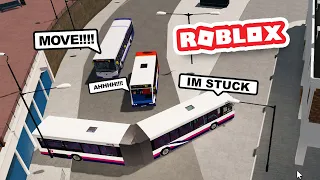 My HUGE BENDY BUS is IMPOSSIBLE TO DRIVE in ROBLOX BUS SIMULATOR