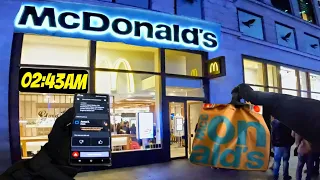 Delivering Fast Food Through The Night In Central London! - It's 3AM and I NEED 20 Chicken Nuggets!