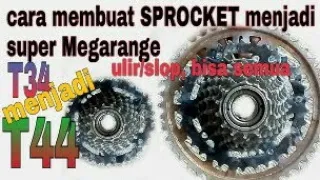 cara upgrade SPROCKET ulir menjadi Super MEGARANGE