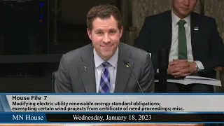 House Climate and Energy Finance and Policy Committee  1/18/23