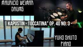 Toccatina" Op. 40 No. 3 - Kapustin, by Yuko Shuto and Mauricio Weimar