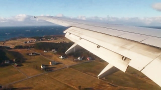 SAS Scandinavian Airlines 737-600 Oslo-Ålesund Takeoff, Inflight, Landing SK1322