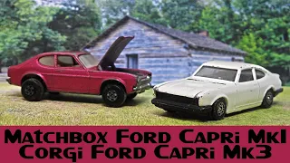 Finally! 2 Ford Capris Matchbox Superfast Corgi Juniors Subscribers Choice