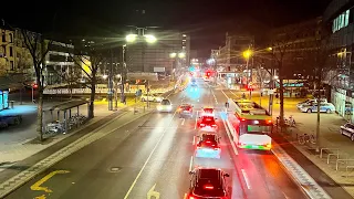 Germany Offenbach Walking at night 4K 60fps HDR