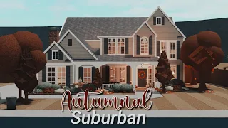 Bloxburg | Autumn Suburban Family Home | 277k House build 🍂🌤️