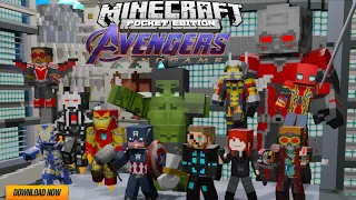 AVENGERS ENDGAME V3 (RELEASE)!! IN MINECRAFT  1.18+ BEDROCK/POCKET EDITION FOR ANDROID/PC DOWNLOAD