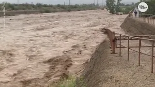 Wildfire weary West now faces thunderstorms potential flash floods