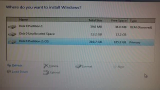 Windows Can't delete hard drive partitions and formatting for clean install