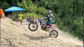 Senior 40+ Class August 21, 2022 AMA Motorcycle ATV Hillclimb Monson, MA Quaboag Riders