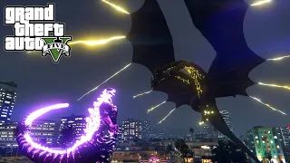Shin Godzilla vs King Ghidorah Fight Scene - GTA V Mods