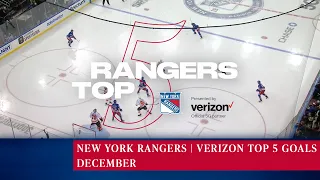 New York Rangers: Verizon Top 5 Goals | December 2021