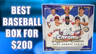 BEST BASEBALL BOX UNDER $200 | 2021 Topps Chrome Update Sapphire Megabox Review