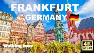 Frankfurt 2023 ,Germany 🇩🇪 The best Walking tour 4k 60 fps