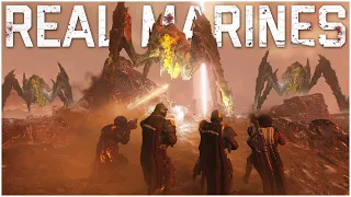 REAL MARINES Take On Bile TITANS in the name of DEMOCRACY!!!