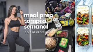 MI COMPRA SALUDABLE + MEAL PREP | Cocina un día para comer toda la semana