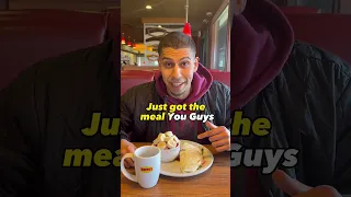 Denny’s Meal Under 500CALORIES!!🍽️😱 #breakfast #diet #shorts