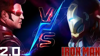 2.O VS IRONMAN Chitti Tony Stark Marvel