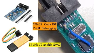 Printf Debugging & enabling SWO pin in the ST-LINK V2 clone - For STM32 CubeIDE - BluePill