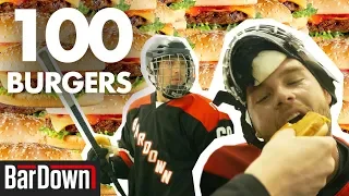 TRYING TO EAT 100 BURGERS BEFORE HOCKEY