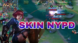 menggendong pakek arcana ini.. AMILY SKIN NYPD GAMEPLAY | ARENA OF VALOR