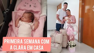 PRIMEIRA SEMANA EM CASA COM A BEBÊ | Nosso Apê 32B