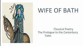 Wife of Bath | The Prologue to the canterbury tales || Urdu/Hindi