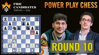 Fabiano Caruana vs Alireza Firouzja | FIDE Candidates 2024 | Round 10