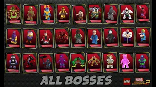 ALL BOSSES!! *LEGO Marvel Super Heroes 2*