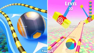 Action Balls: Gyrosphere Race #1 - Gameplay Walkthrough - Level 1-14 - Android Gameplay