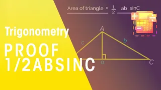 Area of Triangle 1/2absinC c | Trigonometry | Maths | FuseSchool