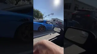 FD RX7 shoots flames on the street.