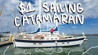 How I Bought a Sailing Catamaran for $1 | SHE SAILS SOLO | Wooden Boat Restoration