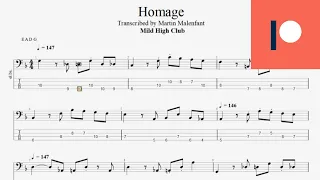 Mild High Club - Homage (bass tab)