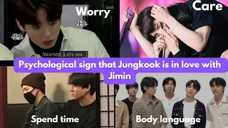 Psychological signs someone is in love ft. Jungkook  - Jikook