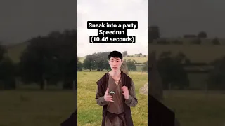 Sneak into a party Speedrun (10.46 seconds)