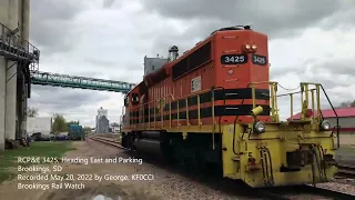 RCP&E 3425 Passing Through Brookings, SD (5/20/22)