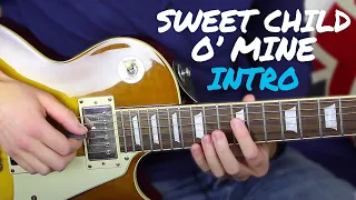 Sweet Child O Mine INTRO Guitar Lesson Tutorial - Guns N Roses Slash