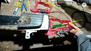 Electric Chain Saw Machine Not Working Problem Repair or Fix