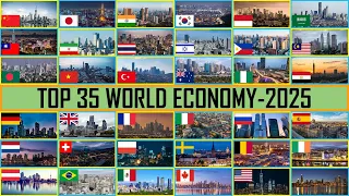 Top 35 World's Biggest Economy - 2025 Projected GDP