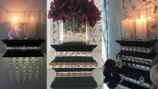 GLAM DOLLAR TREE HIGH END DIY SCONCES & CANDLE HOLDER | ELEGANT DECOR | ZGALLERIE & WAYFAIR INSPIRED