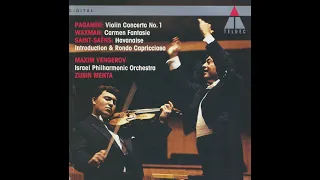 Paganini: Violin Concerto No. 1 in D major, Op. 6 - Maxim Vengerov, Zubin Mehta, Israel Philharmonic