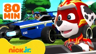 PAW Patrol Coolest Vehicles Rescues & Adventures! 🏎 80 Minute Compilation | Nick Jr.