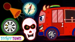 Fix The Spooky Skeletons Bus + Five Skeletons Riding On A Bus Song By Teehee Town