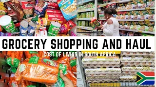 GROCERY SHOPPING WITH PRICES | COST OF LIVING IN SOUTH AFRICA | HAUL